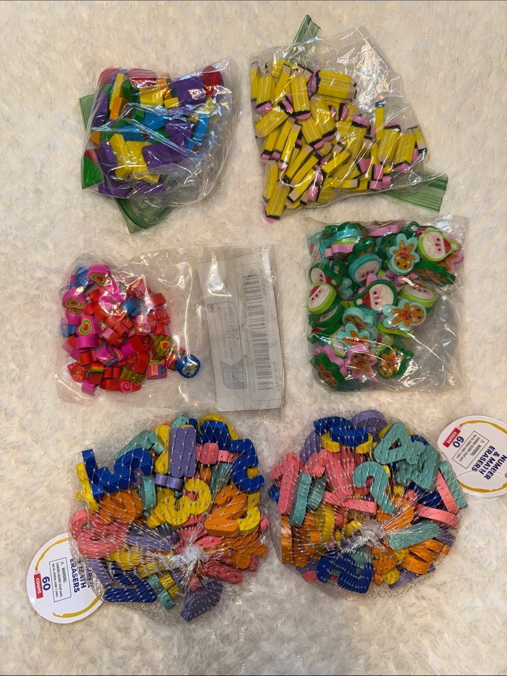✏️ 🆕/EUCMini Eraser Bundle – Teacher/Classroom Manipulatives